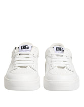 Dolce & Gabbana White Miami Leather Low Top Sneakers Shoes